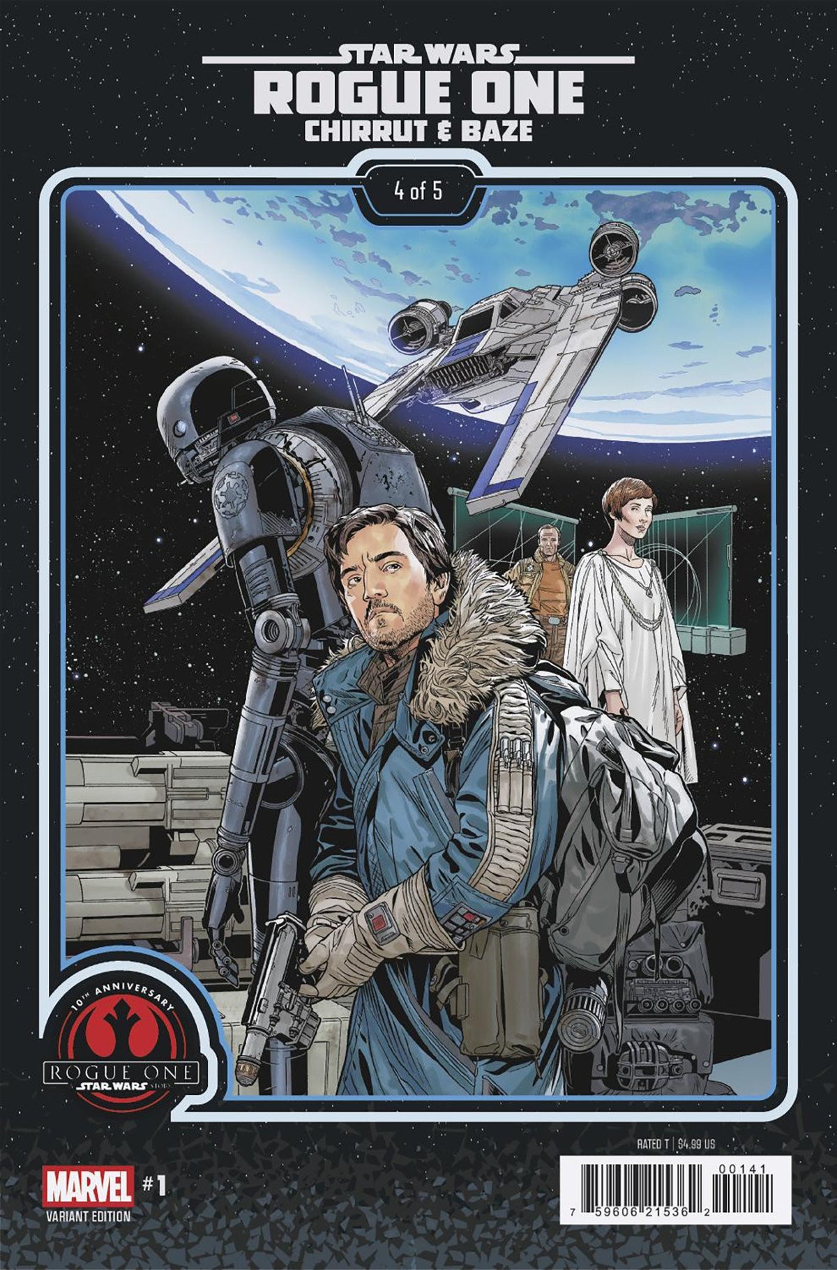 STAR WARS: ROGUE ONE   CHIRRUT & BAZE #1 CHRIS SPROUSE ROGUE ONE 10 TH ANNIVERSARY VARIANT (Expected in Stock 10/14/26)