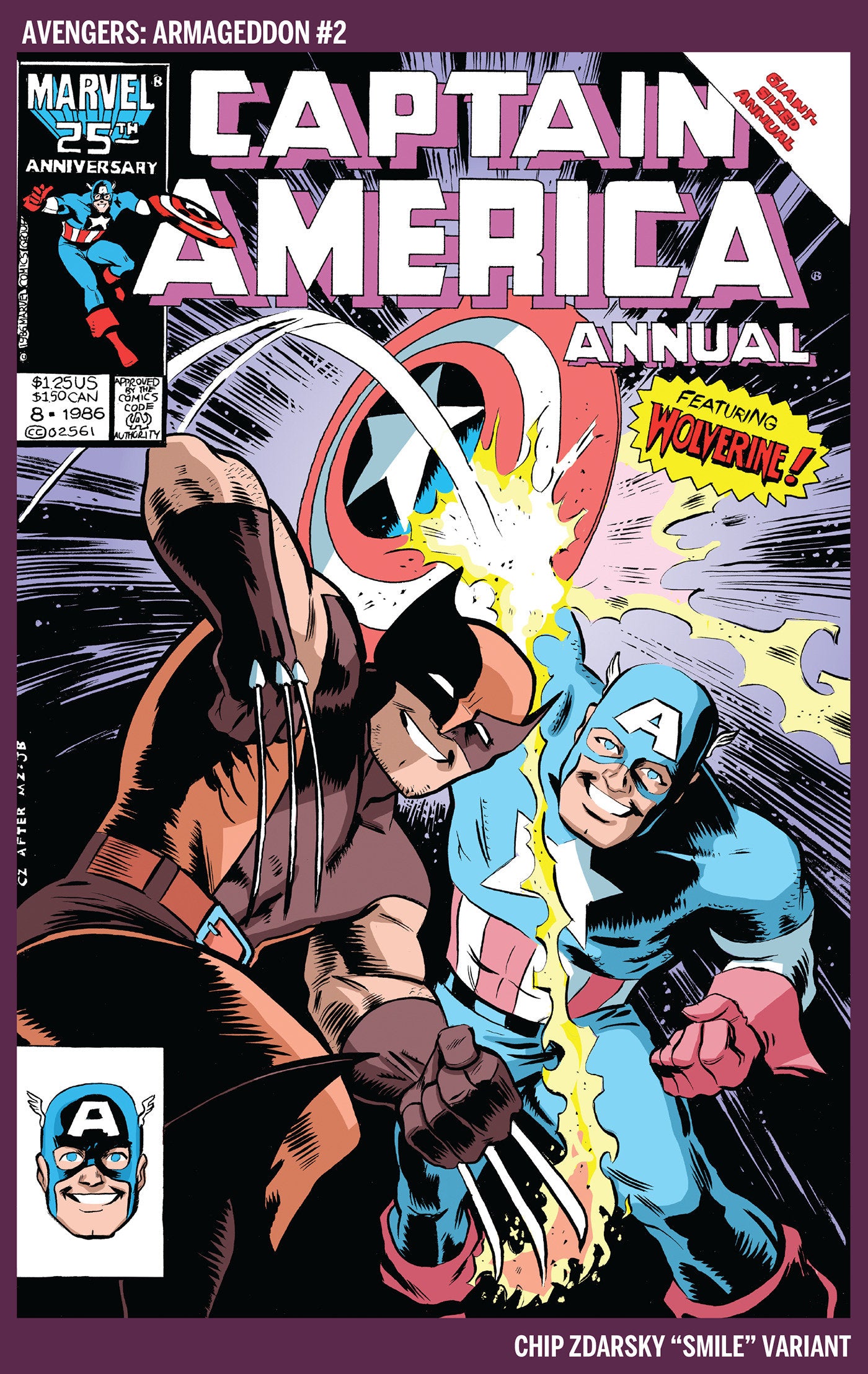 AVENGERS: ARMAGEDDON #2 CHIP ZDARSKY SMILE VARIANT (Expected in Stock 7/15/2026)