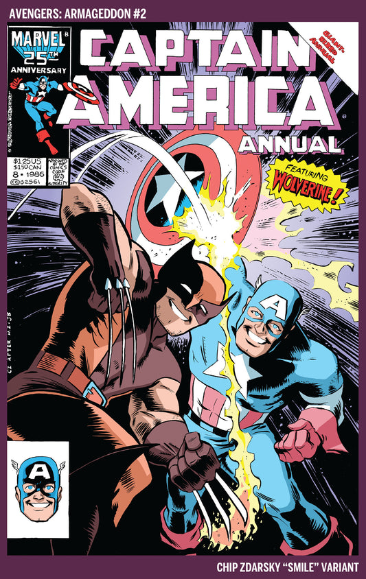 AVENGERS: ARMAGEDDON #2 CHIP ZDARSKY SMILE VARIANT (Expected in Stock 7/15/2026)