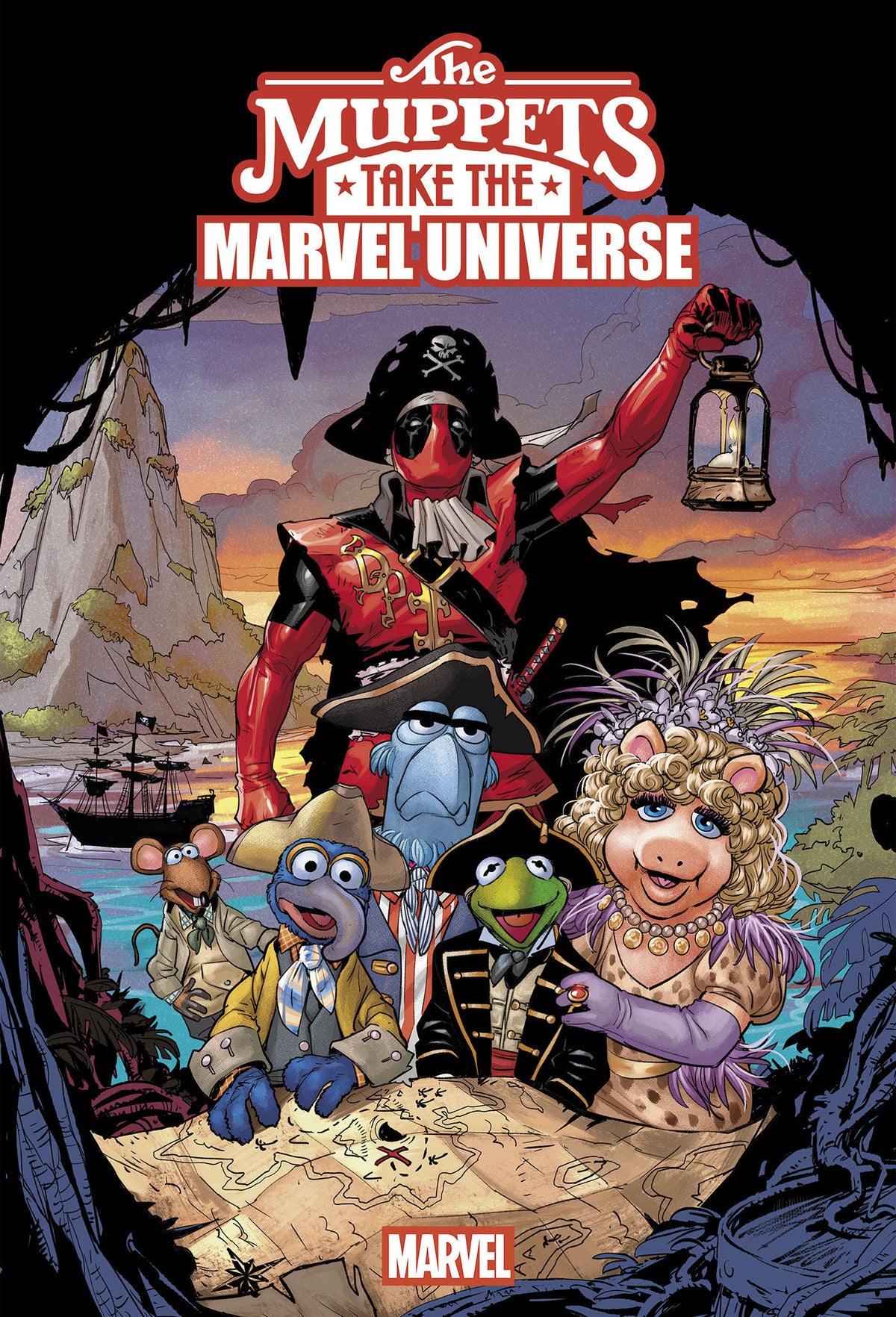 MUPPETS TAKE THE MARVEL UNIVERSE #1 MATTEO LOLLI MUPPET TREASURE ISLAND 30 TH ANNIVERSARY VARIANT (Expected in Stock 9/23/26)