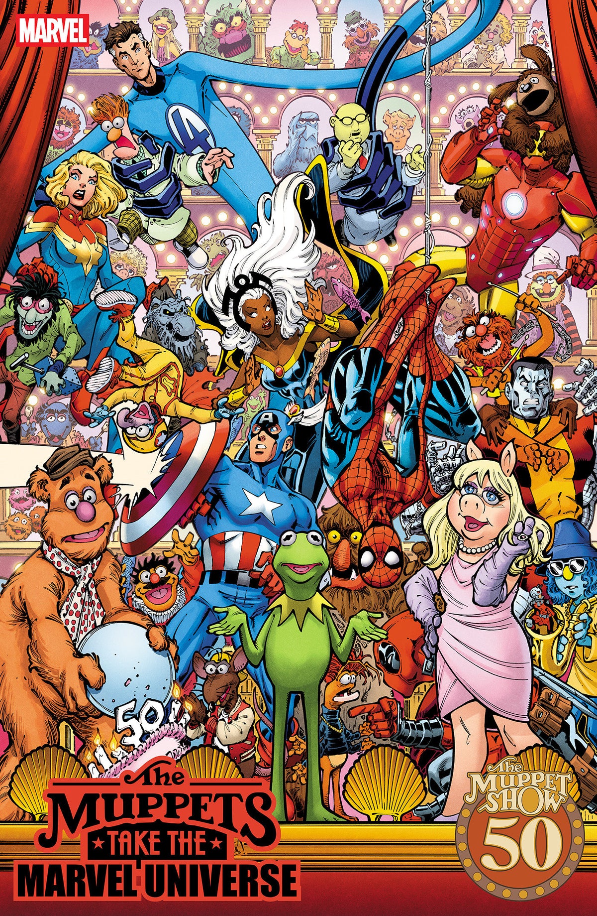 MUPPETS TAKE THE MARVEL UNIVERSE #1 TODD NAUCK MUPPET SHOW HOMAGE VARIANT (Expected in Stock 9/23/26)