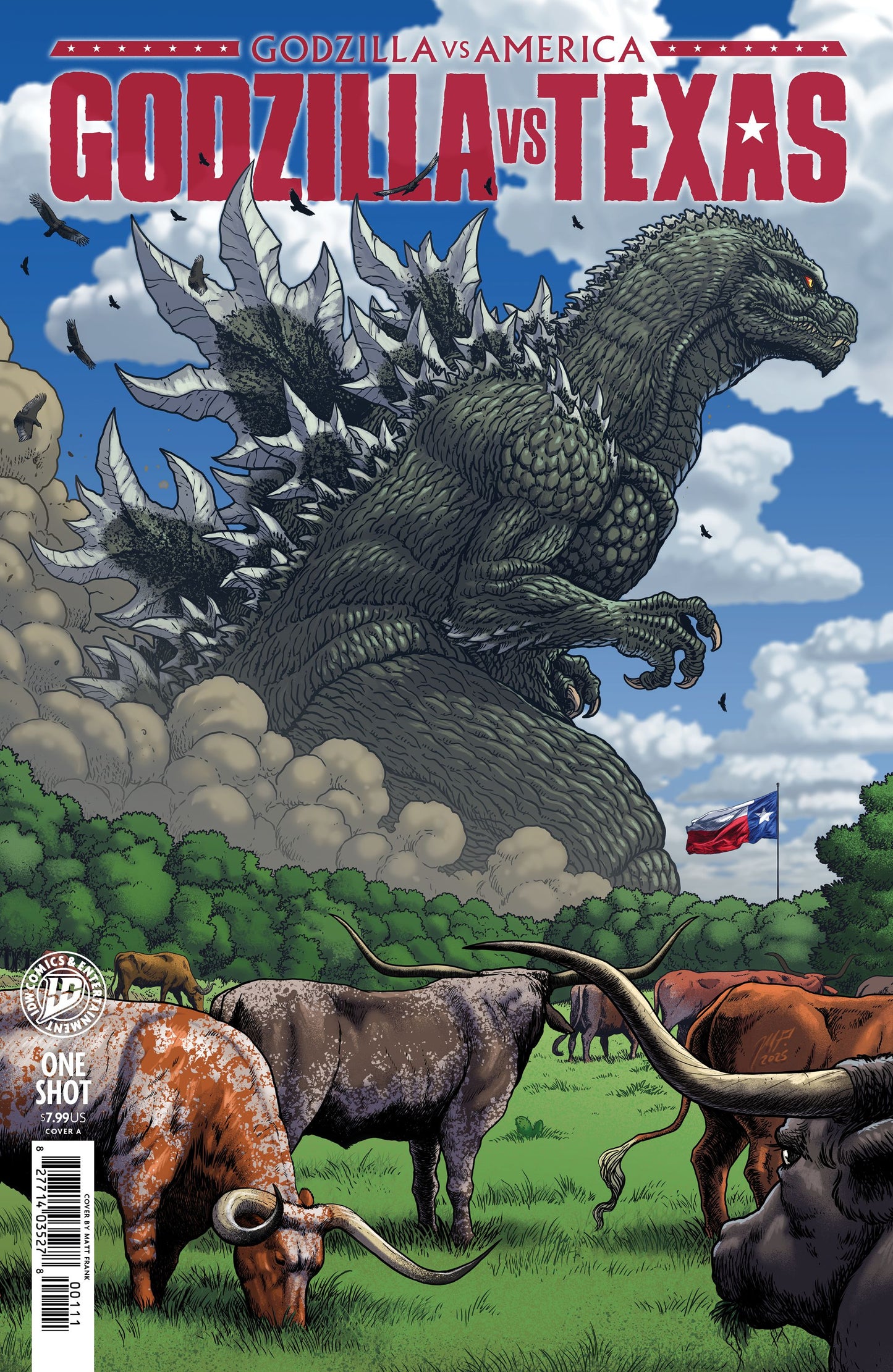 Book Godzilla Vs. America: Texas Cover A (Frank)