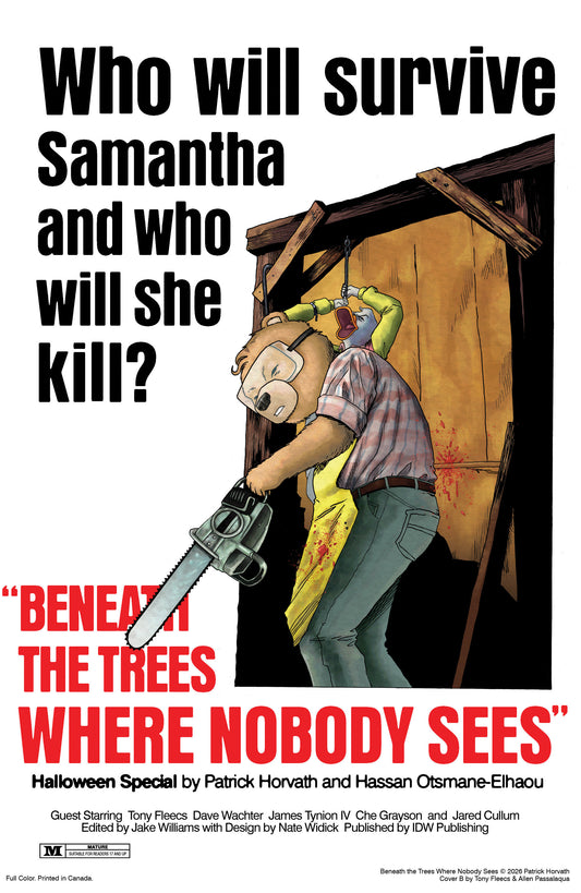 BENEATH THE TREES WHERE NOBODY SEES HALLOWEEN SPECIAL VARIANT B (FLEECS MOVIE HOMAGE COVER) (Expected in Stock 10/7/26)