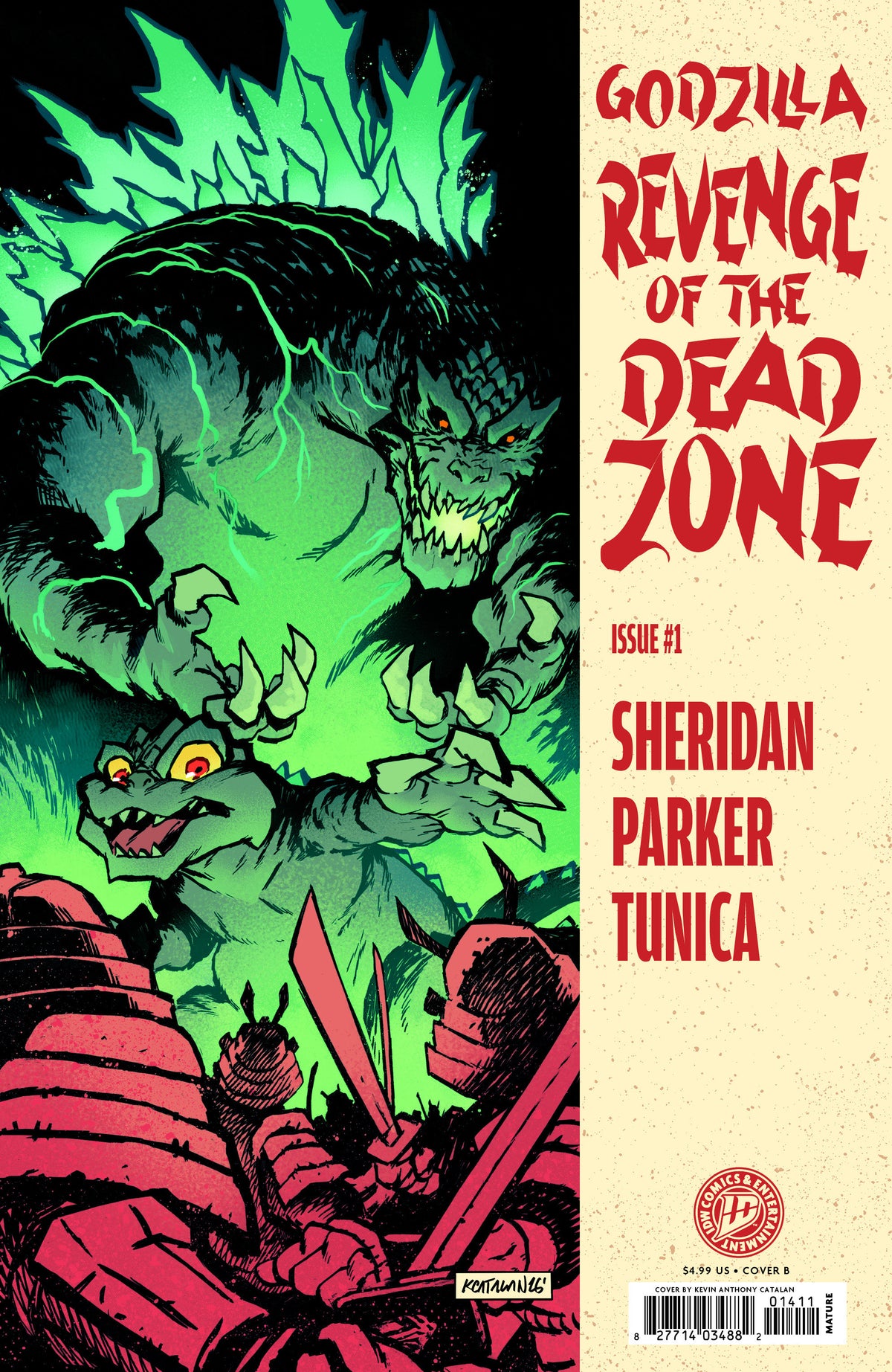 GODZILLA: REVENGE OF THE DEADZONE [KAI SEI ERA] #1 VARIANT B (CATALAN HOMAGE COVER) (Expected in Stock 10/28/26)