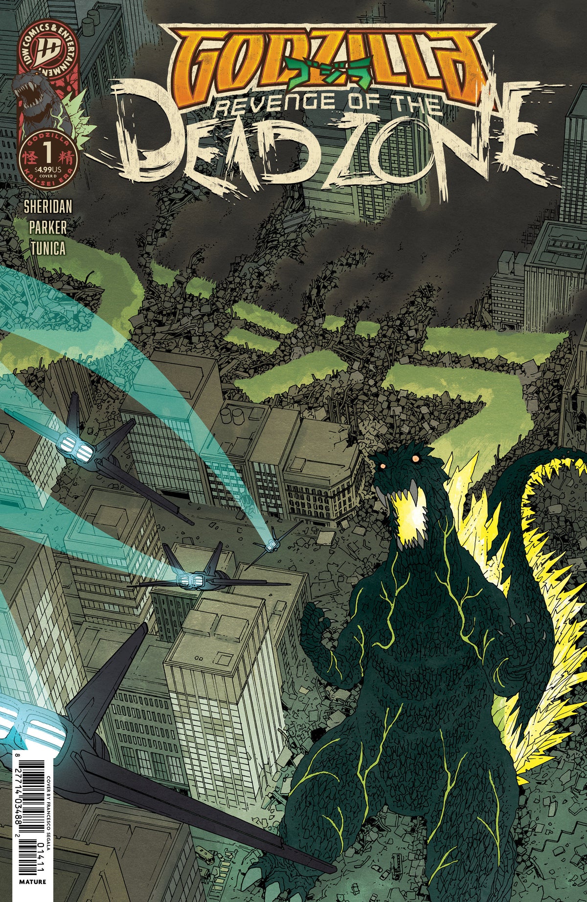 GODZILLA: REVENGE OF THE DEADZONE [KAI SEI ERA] #1 VARIANT D (MORAZZO IDW GOES DARK VARIANT) (Expected in Stock 10/28/26)