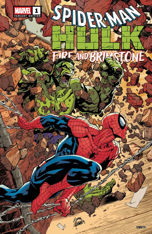 SPIDER-MAN/HULK: FIRE AND BRIMSTONE #1 RYAN STEGMAN VARIANT