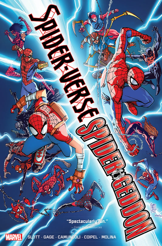 SPIDER VERSE/SPIDER GEDDON OMNIBUS GIUSEPPE CAMUNCOLI COVER [NEW PRINTING, DIRECT MARKET ONLY] (Expected in Stock 8/26/2026)