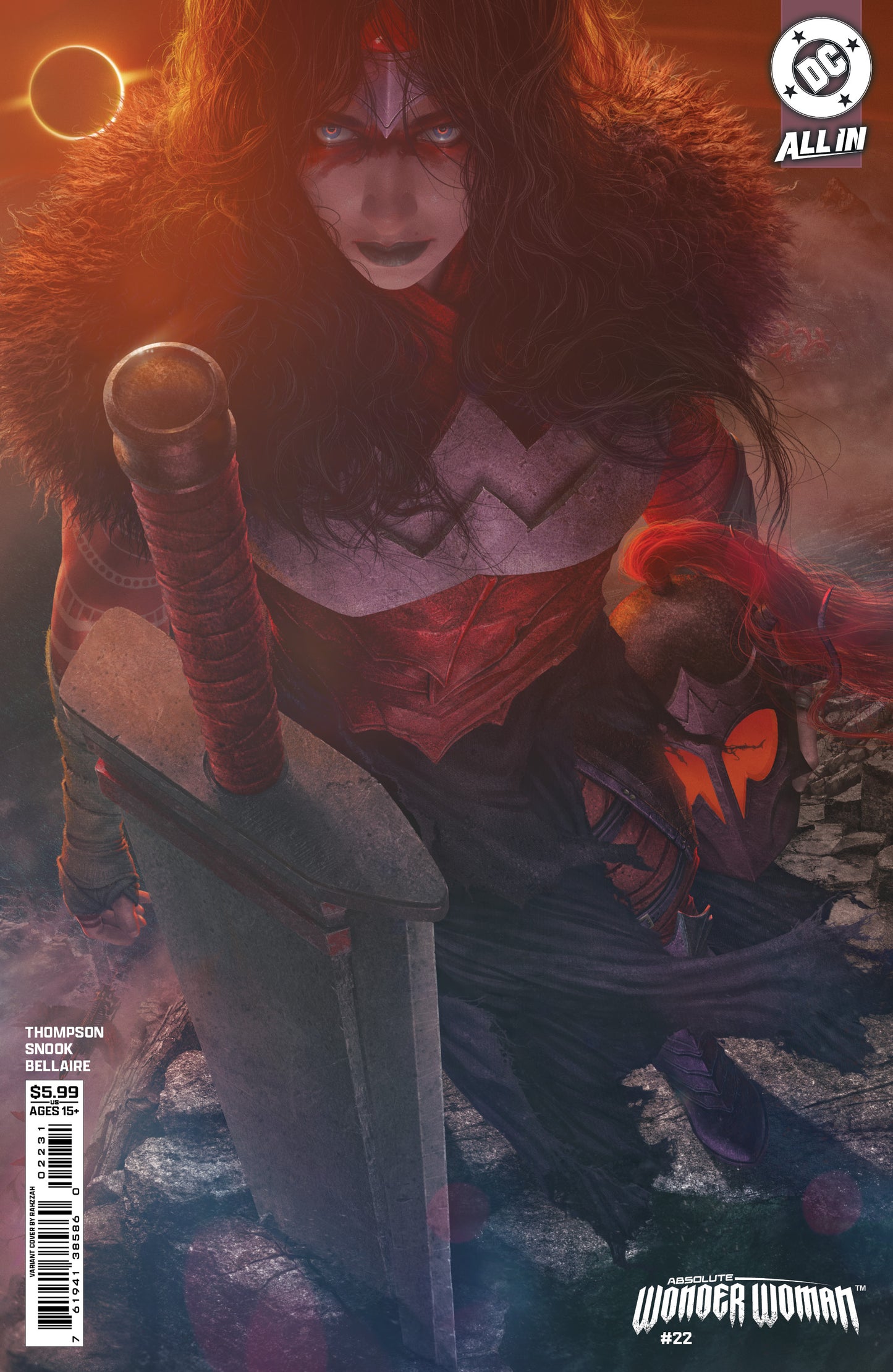ABSOLUTE WONDER WOMAN #22 COVER C RAHZZAH CARD STOCK VARIANT