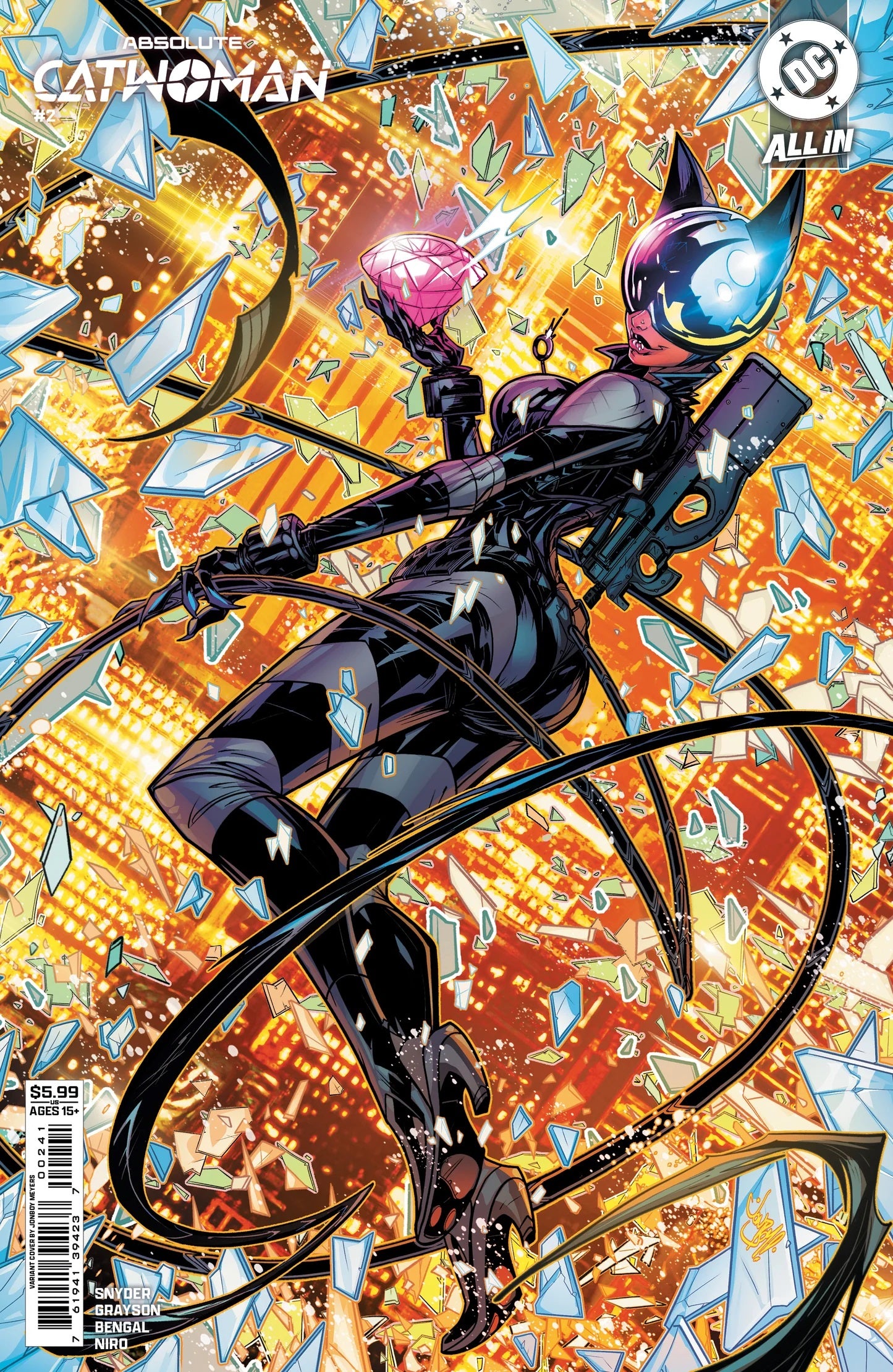 ABSOLUTE CATWOMAN #2 (OF 6) CVR D JONBOY MEYERS CARD STOCK VAR
