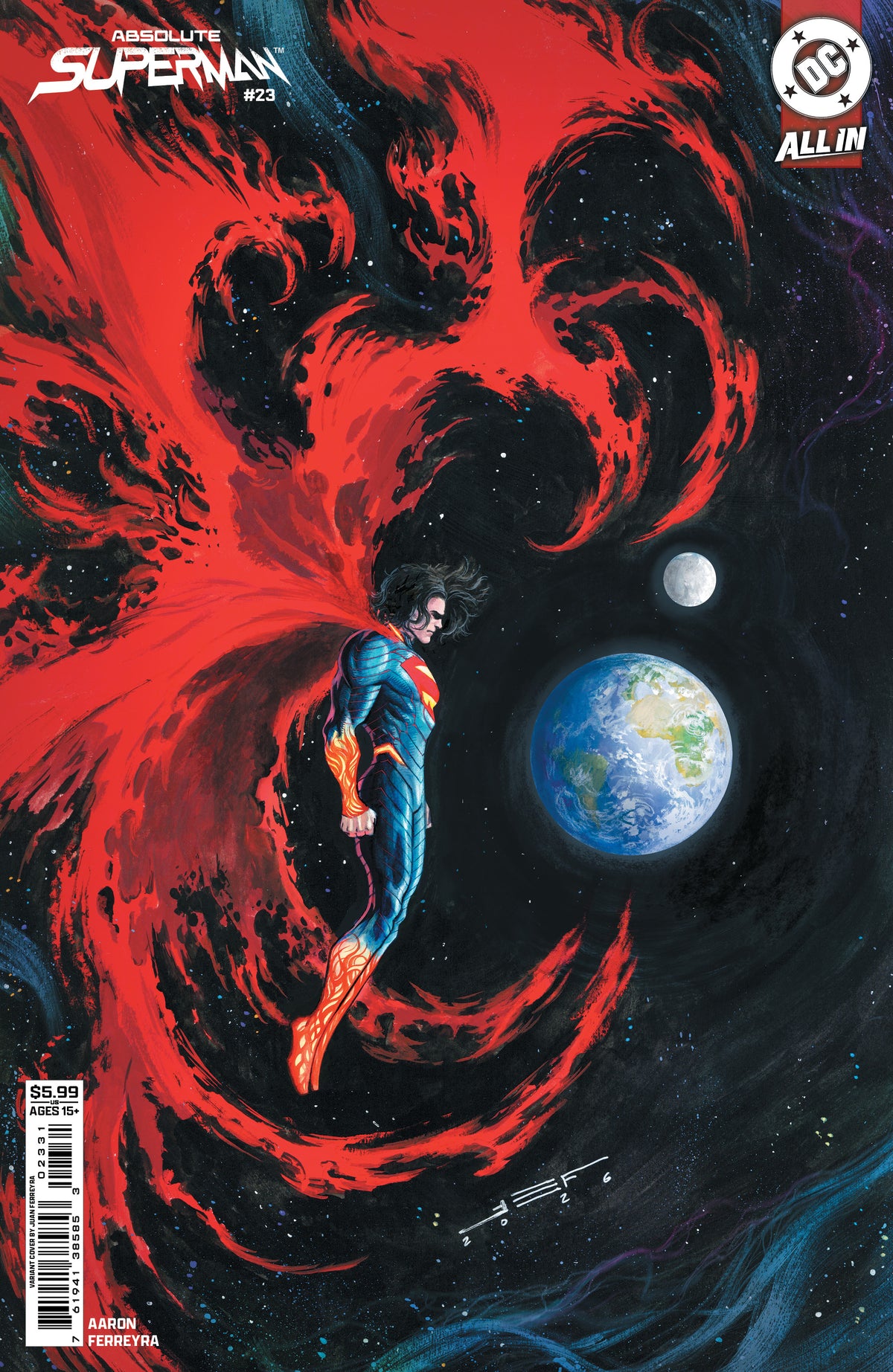 ABSOLUTE SUPERMAN #23 COVER C JUAN FERRERYA CARD STOCK VARIANT