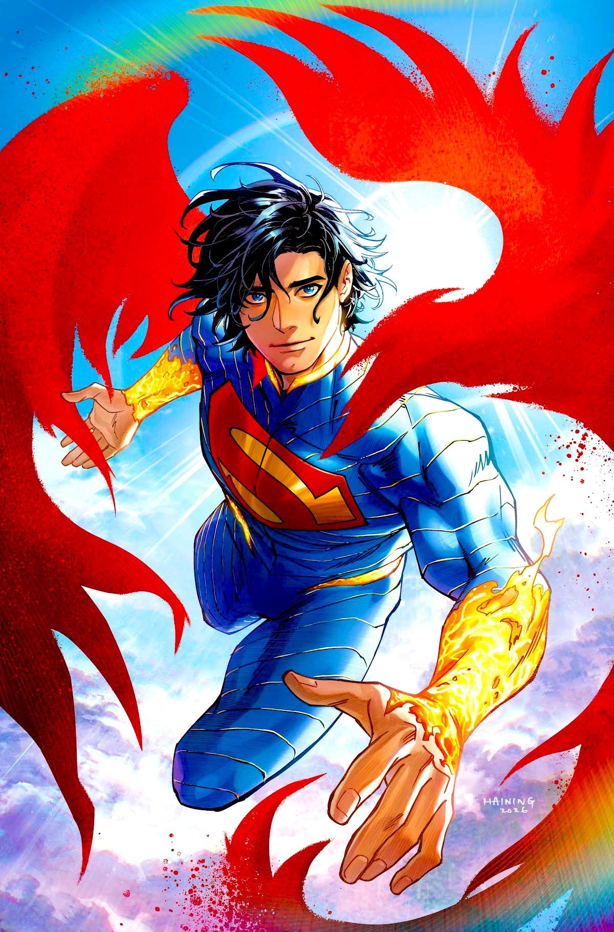 ABSOLUTE SUPERMAN #19 CVR D HAINING CARD STOCK VAR