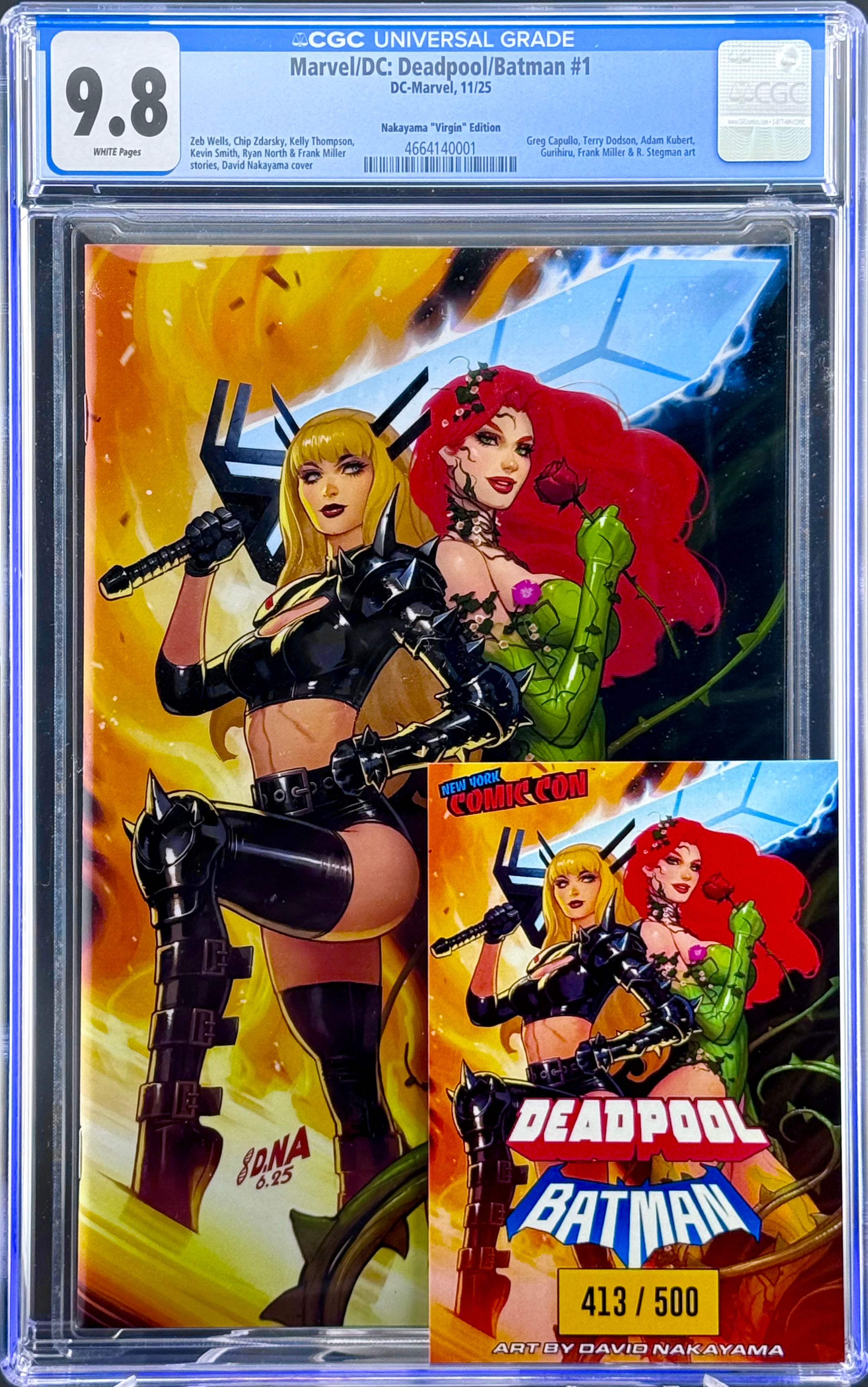 CGC 9.8 Deadpool/Batman #1 David Nakayama Virgin Variant - LTD 500