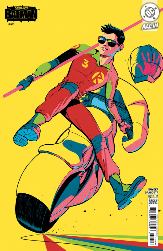 PRE-ORDER: ABSOLUTE BATMAN #20 CVR G JAVIER RODRIGUEZ ROBINS TIM DRAKE CARD STOCK VAR (FOC: 4/20/2026 - Expected Arrival 5/13/2026)