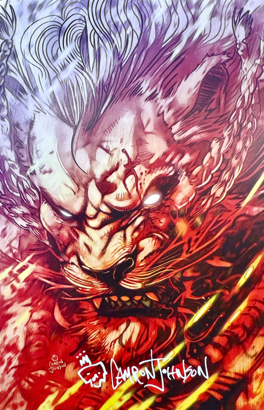 BATTLE BEAST #5 CAMRON JOHNSON NYCC VIRGIN VAR LTD 1000 SIG W/ COA