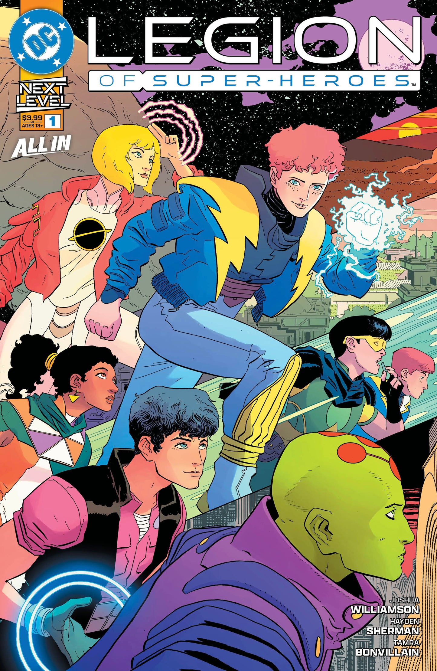 LEGION OF SUPER HEROES #1 COVER A HAYDEN SHERMAN WRAPAROUND (Expected in Stock 9/2/2026)