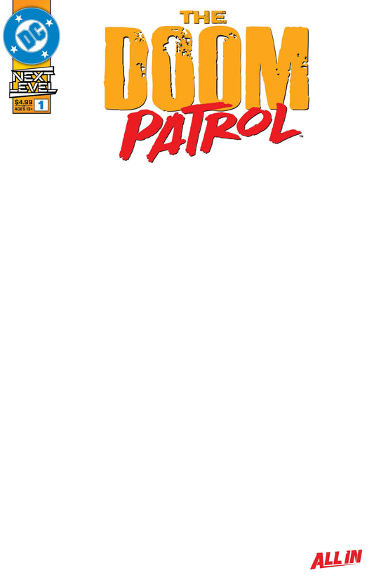 DOOM PATROL #1 COVER E BLANK CARD STOCK VARIANT (Expected in Stock 9/2/2026)