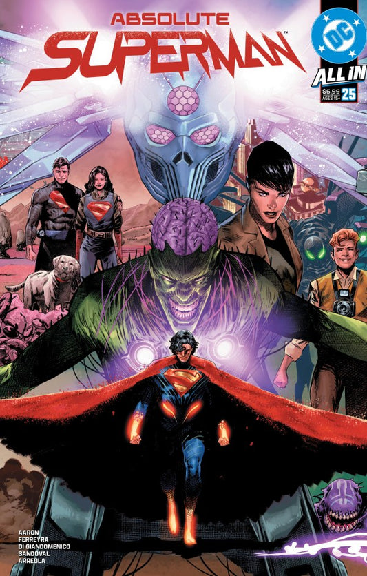 ABSOLUTE SUPERMAN #25 COVER A RAFA SANDOVAL GATEFOLD TRIPTYCH (Expected in Stock 11/4/26)