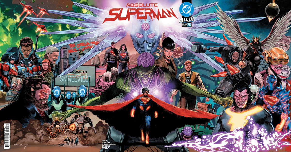 ABSOLUTE SUPERMAN #25 COVER A RAFA SANDOVAL GATEFOLD TRIPTYCH (Expected in Stock 11/4/26)