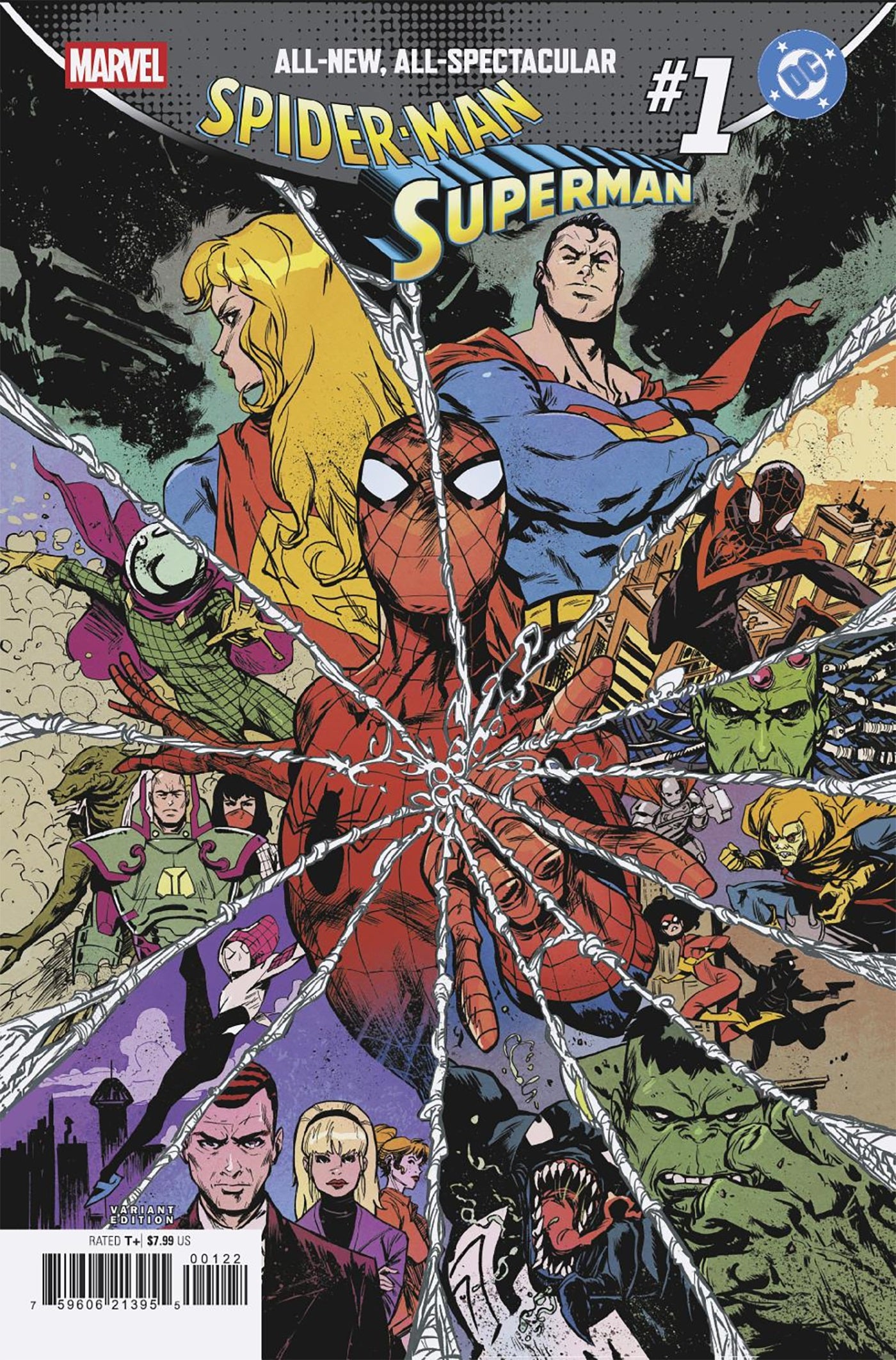 MARVEL/DC: SPIDER-MAN/SUPERMAN #1 SANFORD GREENE HOMAGE VARIANT