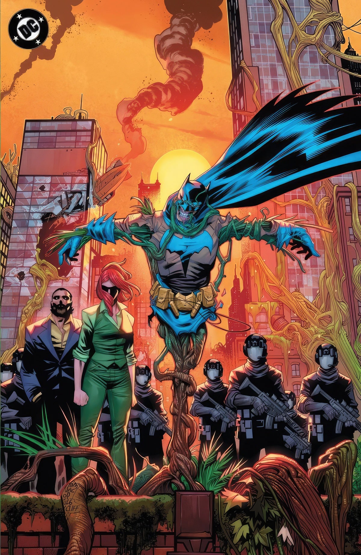 BATMAN BAD SEEDS SUNSET #1 (ONE SHOT) COVER F GIUSEPPE CAMUNCOLI & CLIFF RATHBURN FOIL VARIANT