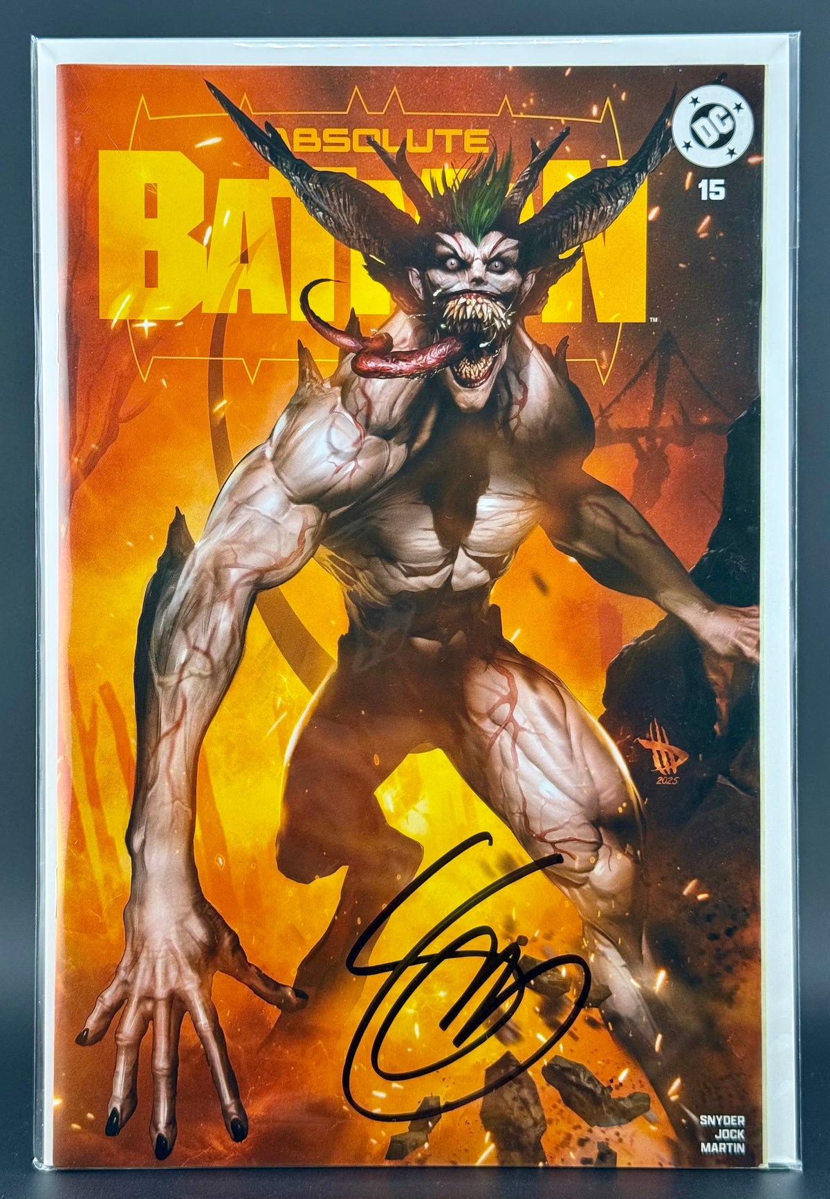 Absolute Batman #15 Alpha Exclusives Dave Wilkins Exclusive Variant - FROM SCOTT SNYDER'S PERSONAL COLLECTION - SIGNED BY SCOTT SNYDER w/COA