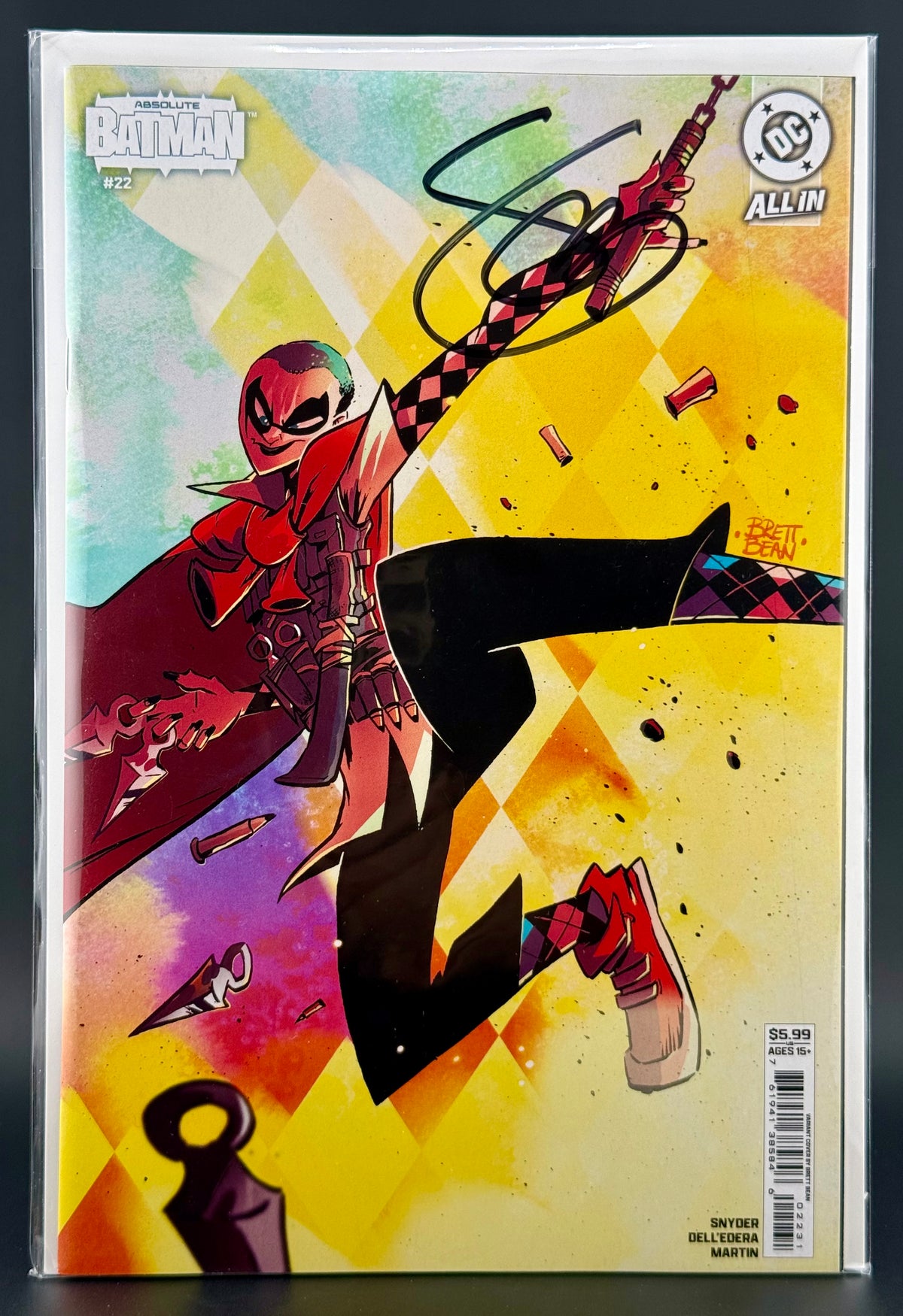 Absolute Batman #22 Cover C Brett Bean Variant - Scott SNYDER’S Comp Copy - Signed By Scott Snyder w/COA