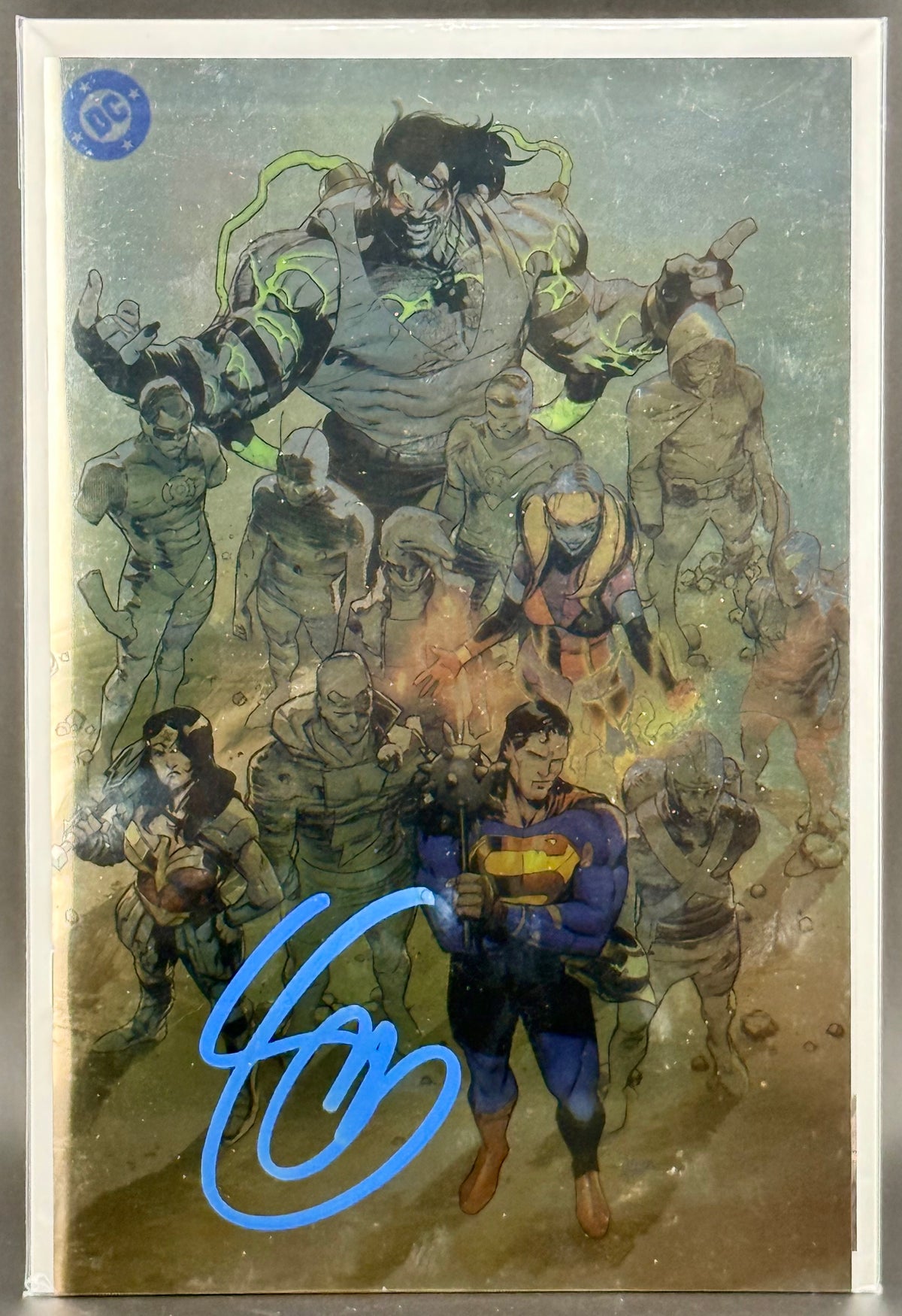 DC K.O. #2 Cover J Javier Fernández Foil Virgin Variant - FROM SCOTT SNYDER'S PERSONAL COLLECTION - SIGNED BY SCOTT SNYDER w/COA