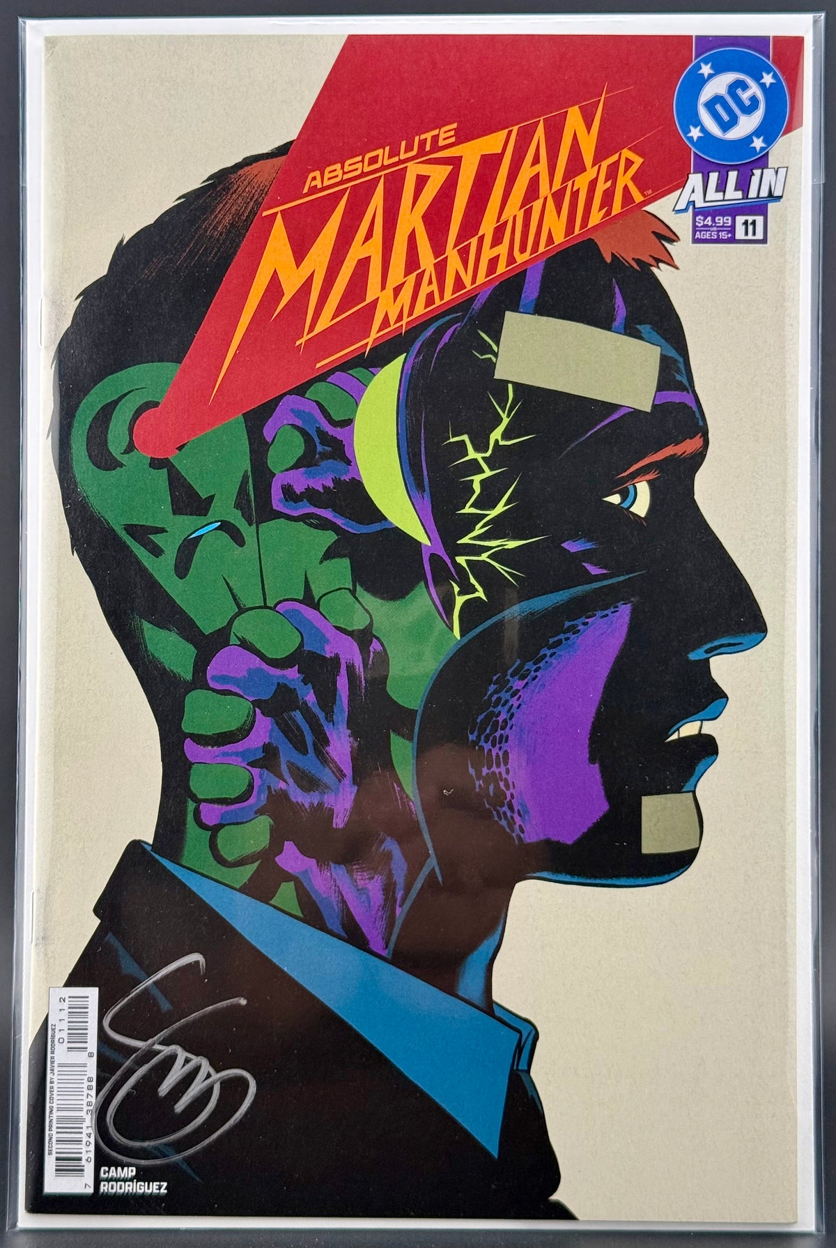 ABSOLUTE MARTIAN MANHUNTER #11 COVER A 2nd Print - FROM SCOTT SNYDER’S Comp Collection - Signed by Scott Snyder w/COA