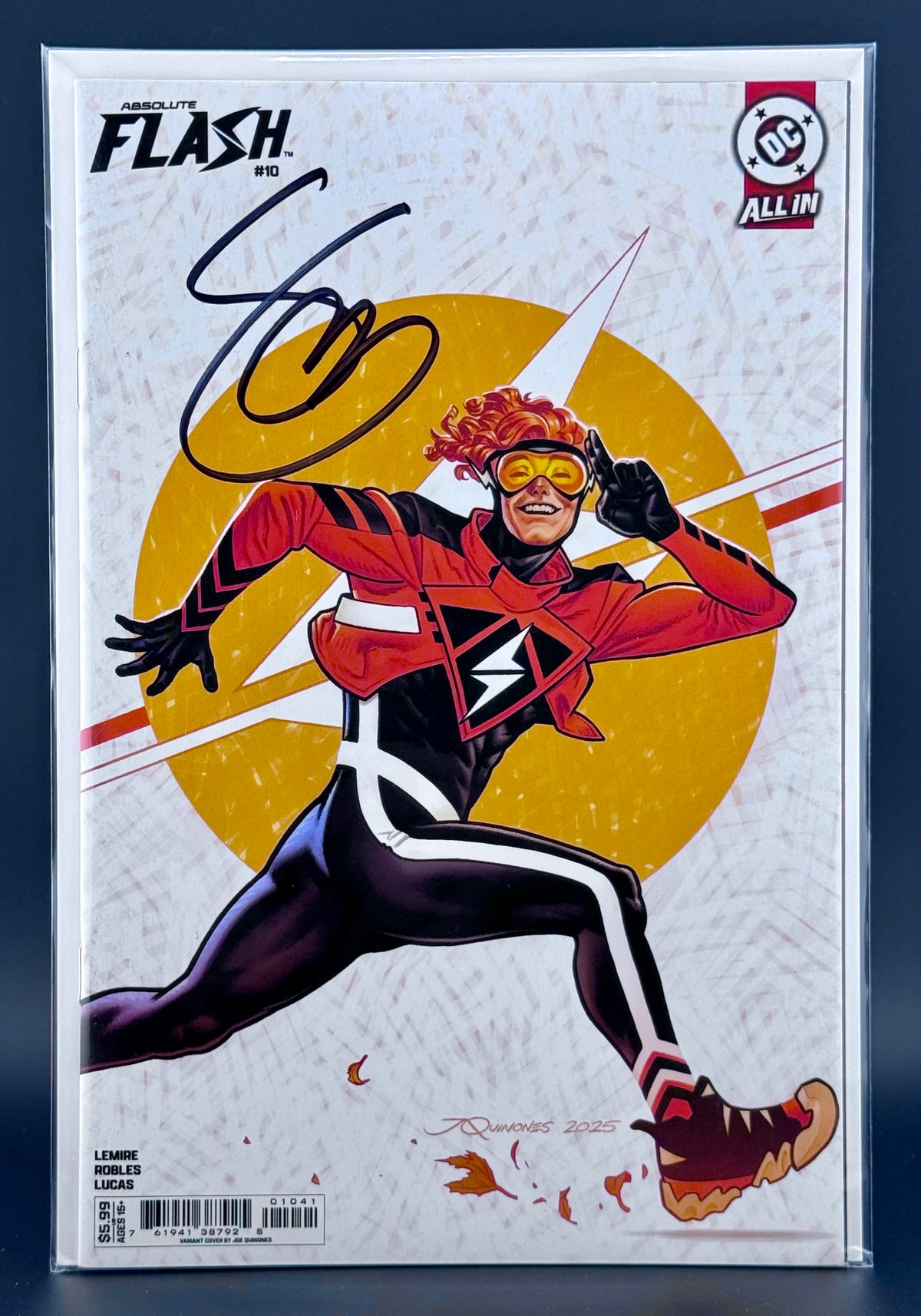 ABSOLUTE FLASH #10 Cover D Joe Quinones Variant - FROM SCOTT SNYDER'S PERSONAL COLLECTION - SIGNED BY SCOTT SNYDER