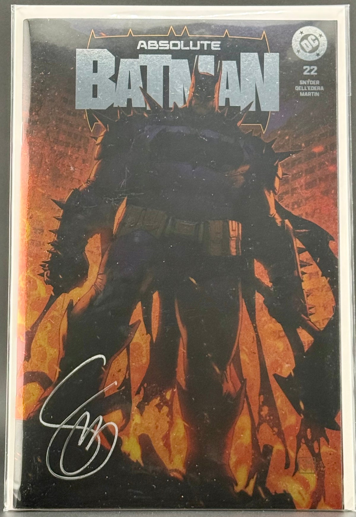 ABSOLUTE BATMAN #22 SDCC 2026 Jorge Molina Foil Variant - FROM SCOTT SNYDER'S PERSONAL COLLECTION - SIGNED BY SCOTT SNYDER w/COA