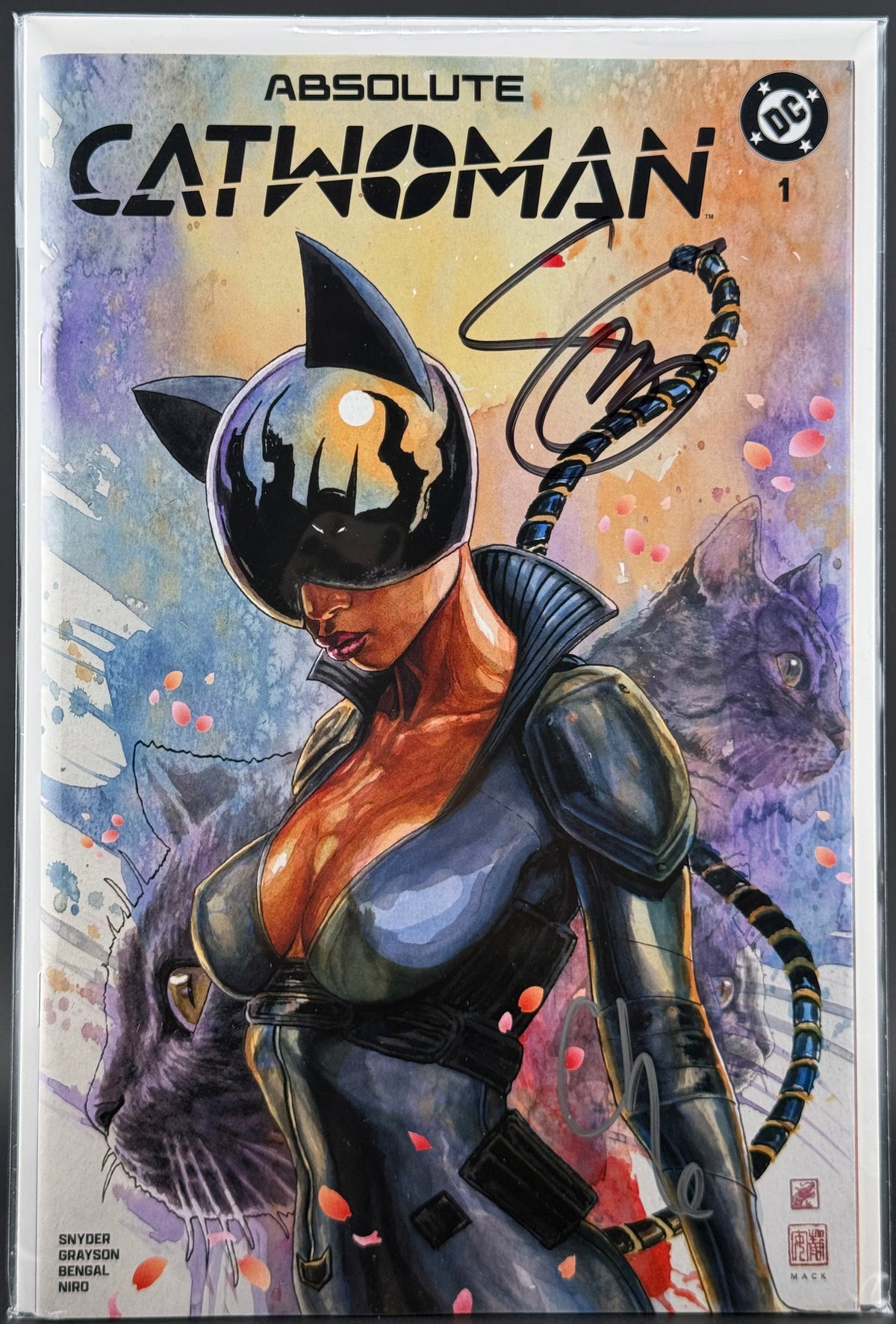 ABSOLUTE CATWOMAN #1 David Mack (RE) Variant - FROM Che Grayson Comp Collection - Double Signed by Scott Snyder & Che Grayson w/COA