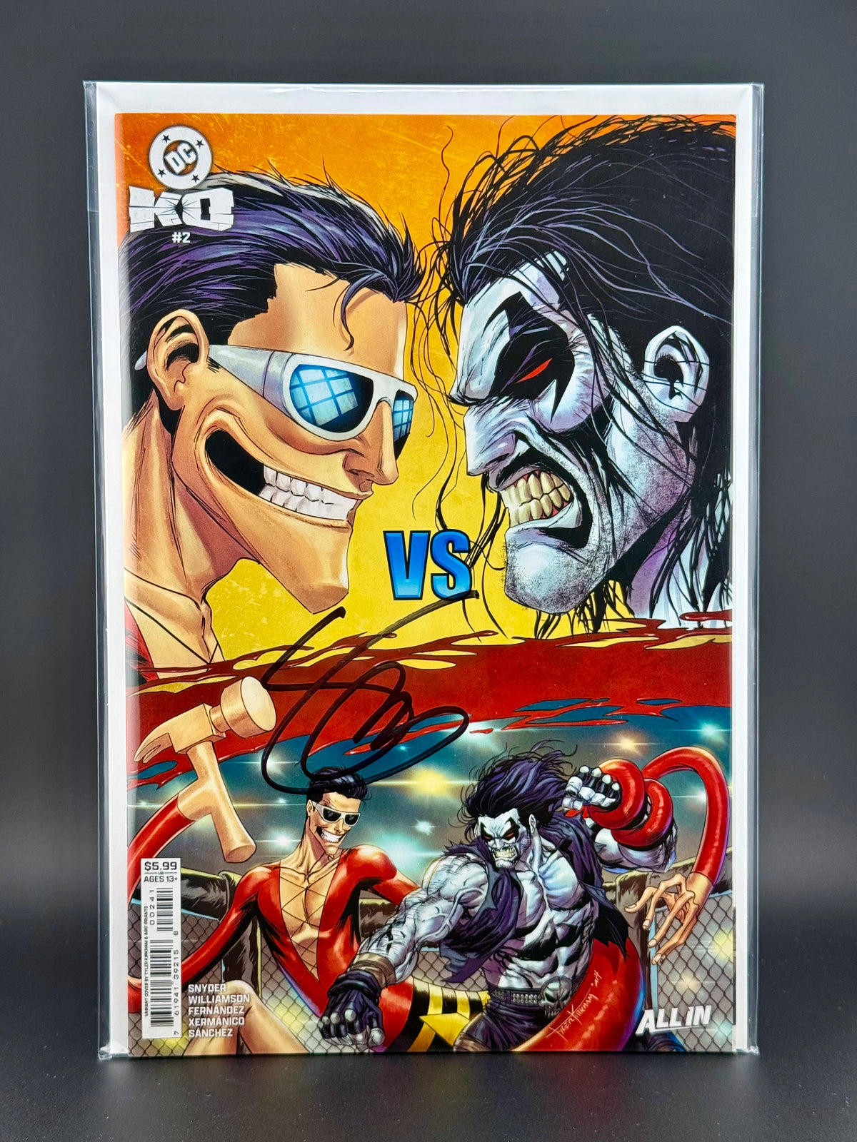 DC K.O. #2 Cover D Tyler Kirkham Variant - FROM SCOTT SNYDER'S PERSONAL COLLECTION - SIGNED BY SCOTT SNYDER