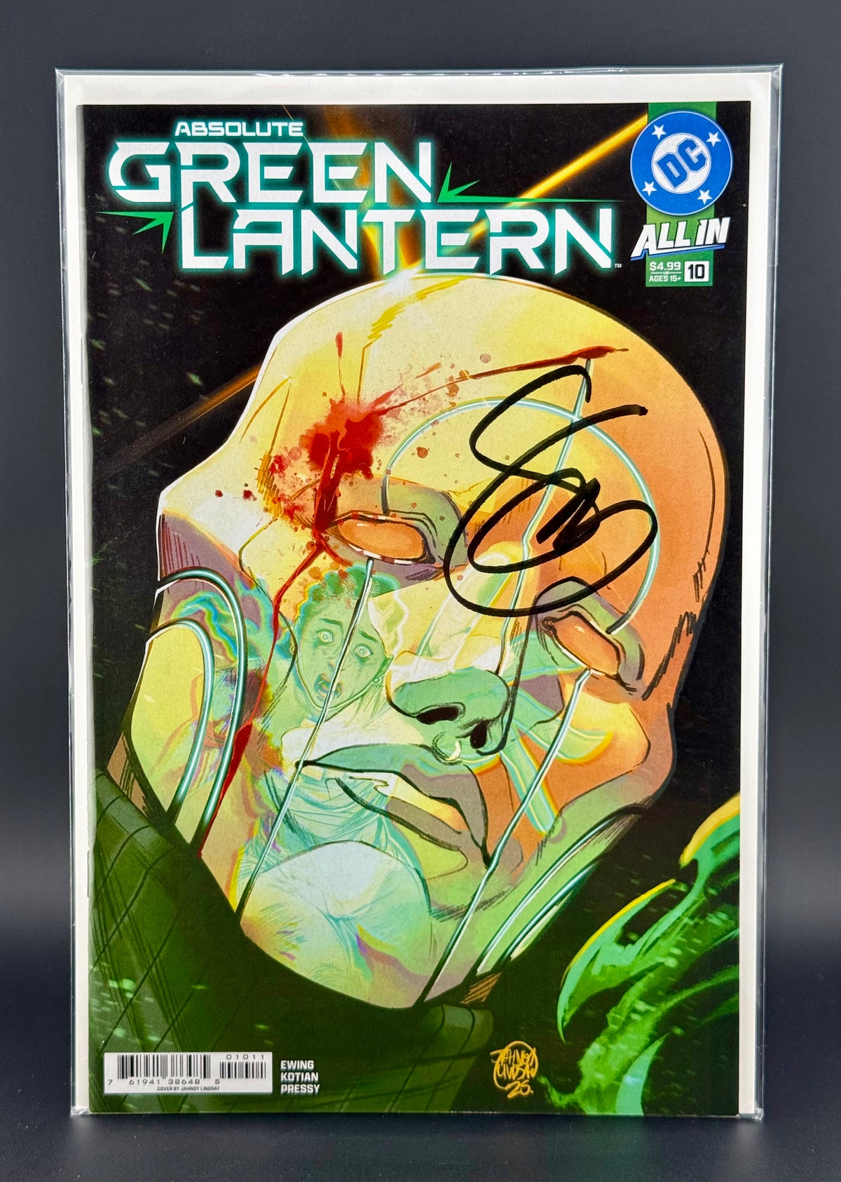 ABSOLUTE GREEN LANTERN #10 A CVR - FROM SCOTT SNYDER'S PERSONAL COLLECTION - SIGNED BY SCOTT SNYDER w/COA