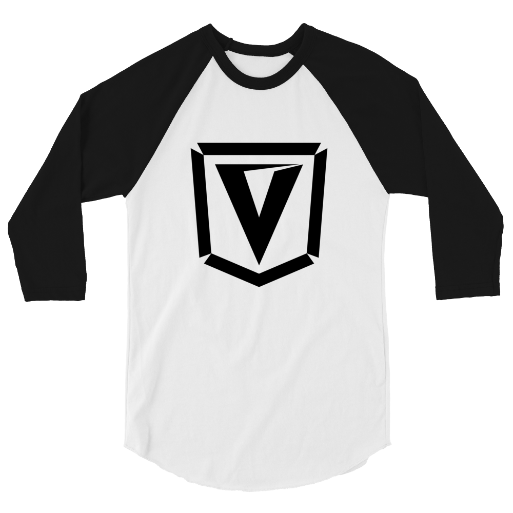 Camisa manga raglán 3/4 con escudo en V
